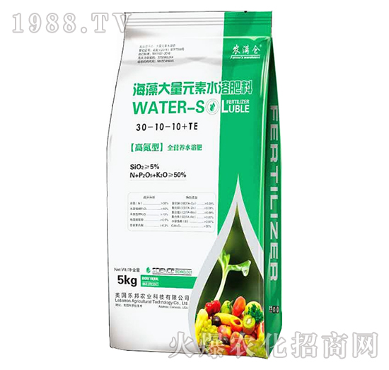 �ߵ��ͺ������Ԫ��ˮ�ܷ�30-10-10+TE-�r(n��ng)�M�}-����r(n��ng)�I(y��)