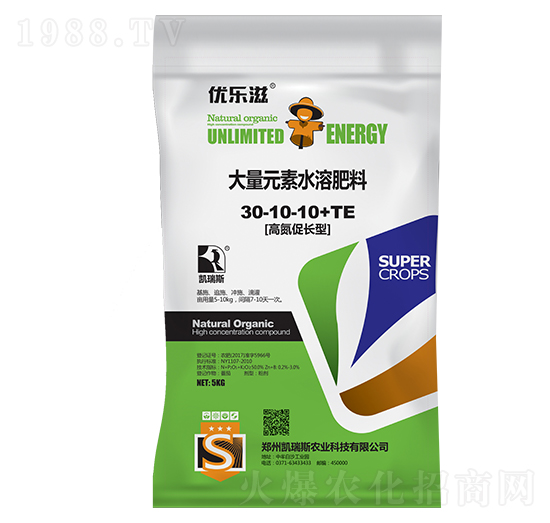�ߵ����L(zh��ng)�ʹ���Ԫ��ˮ�ܷ�30-10-10+TE-��(y��u)����-�P��˹