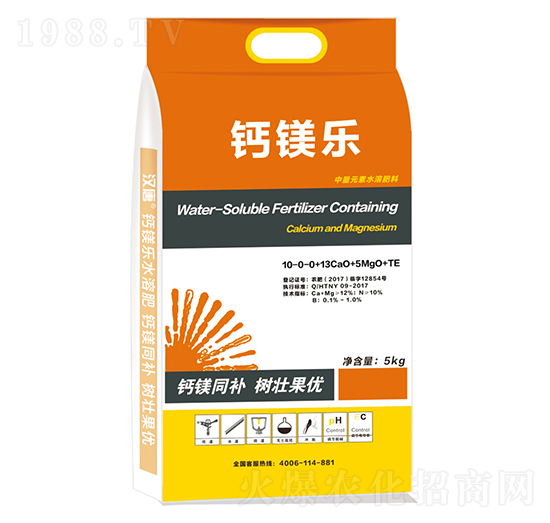 ����Ԫ��ˮ�ܷ�10-0-0+13CaO+5MgO+TE-�}�V��(l��)-�h��