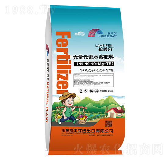 25kg����Ԫ��ˮ�ܷ�19-19-19+Mg+TE-������