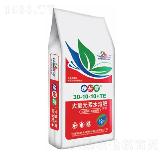 大量元素水溶肥30-10-10+TE-株長青-微新生物
